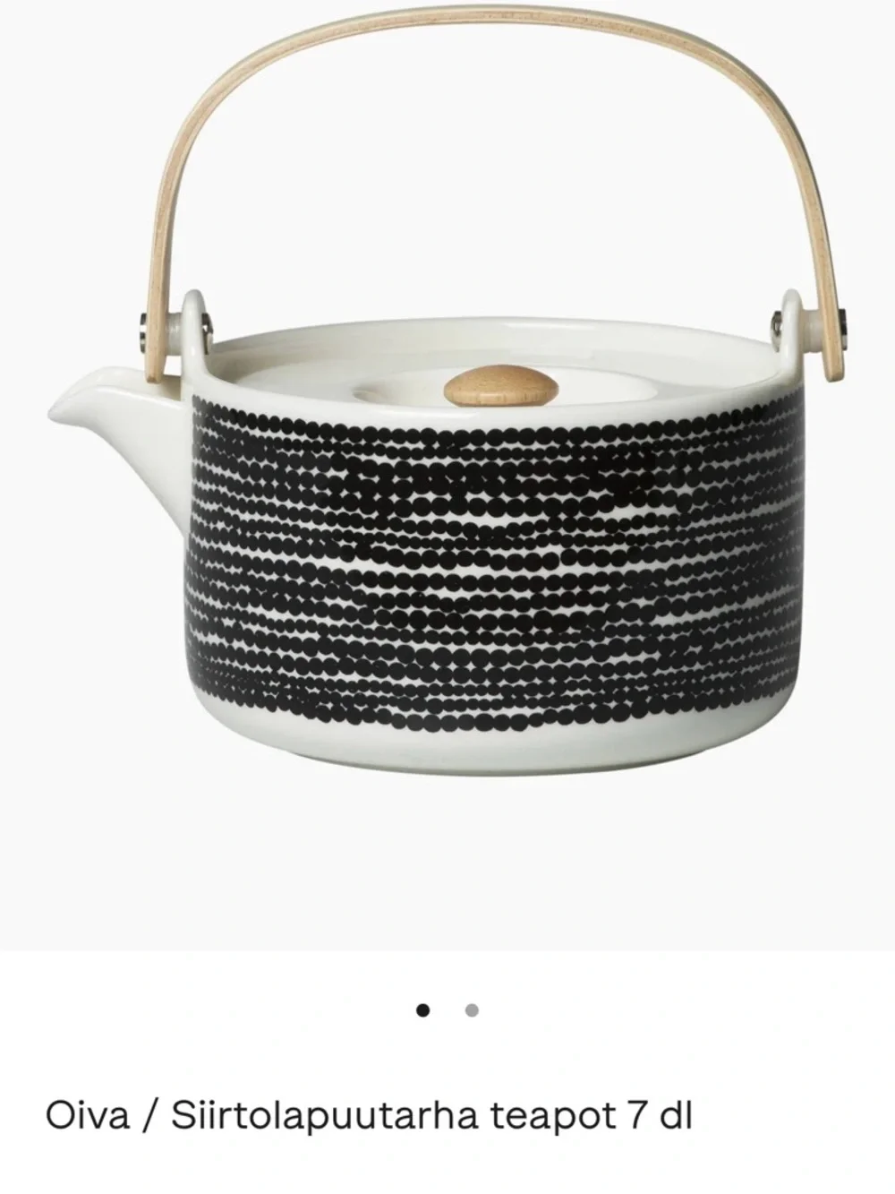 Marimekko “Oiva” Teapot - Picture 2 of 2